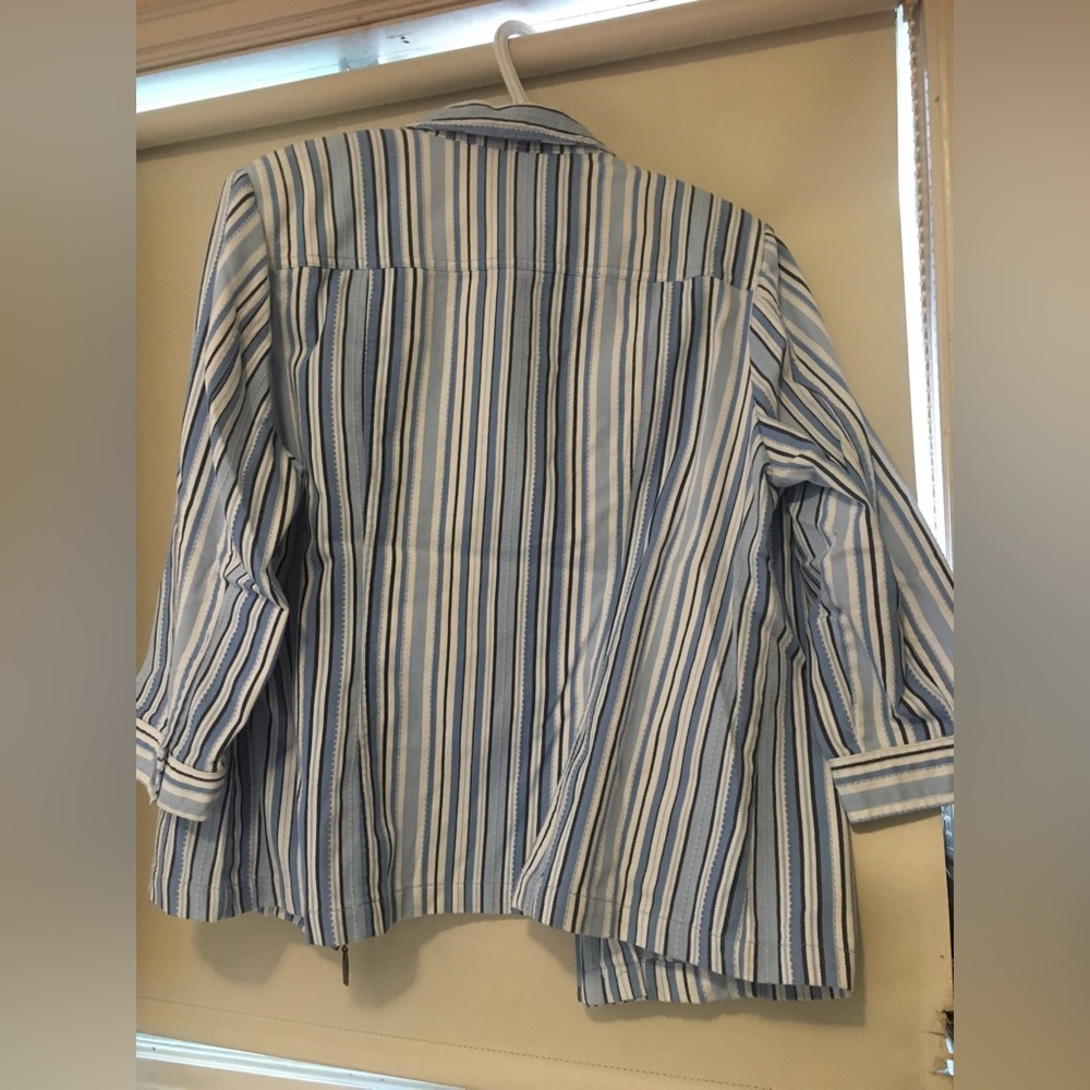 Striped Jean Jacket - Picture 5 of 9